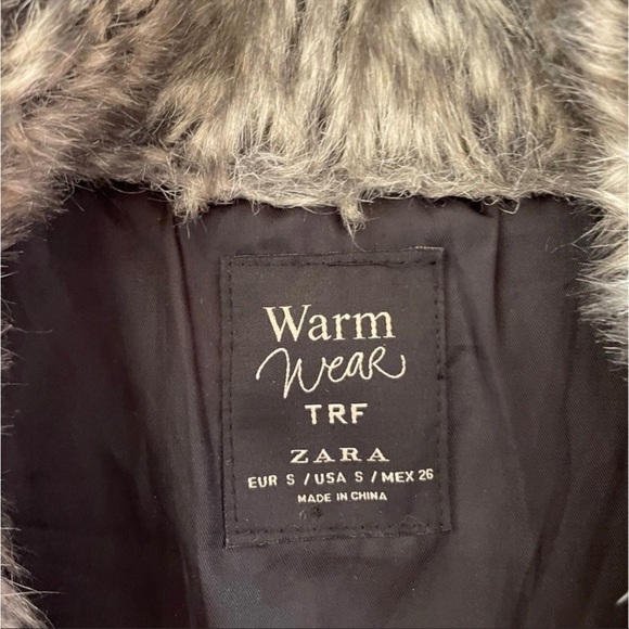 Zara Women's Small Faux Fur Vest - Picture 3 of 6